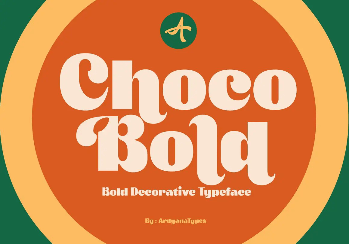 A bold decorative typeface