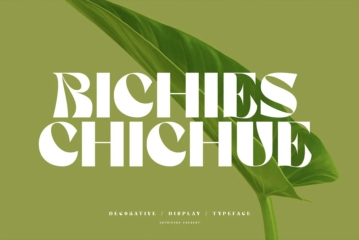 A free decorative display typeface