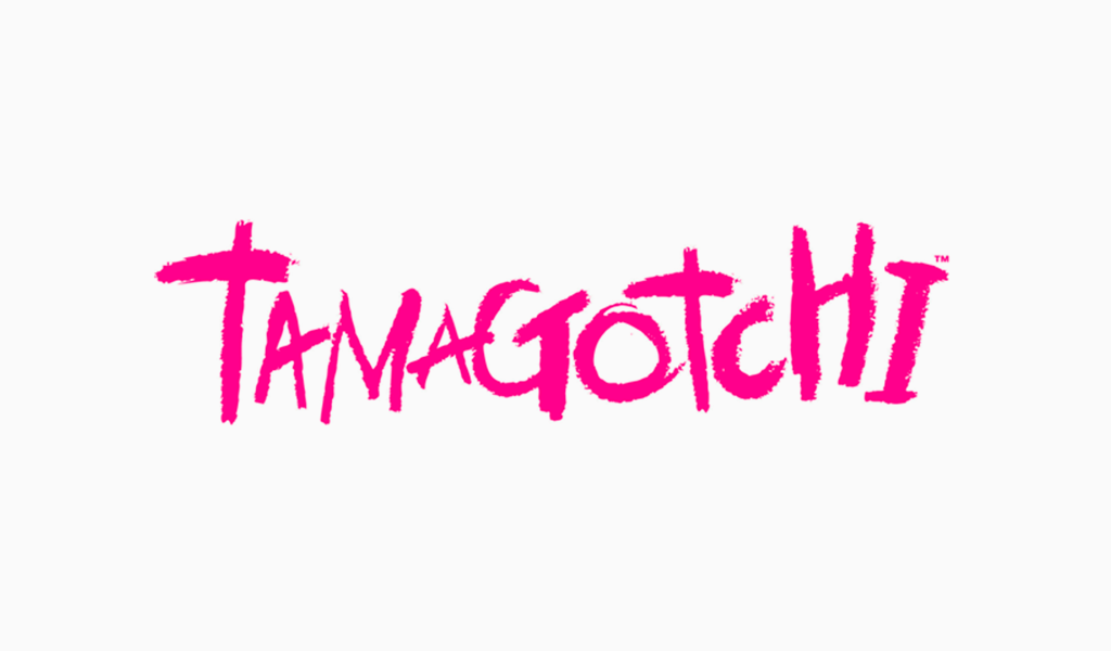 A pink Tamagotchi logotype