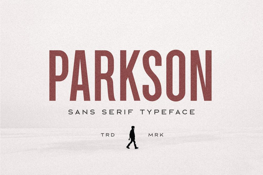 A sans serif typeface
