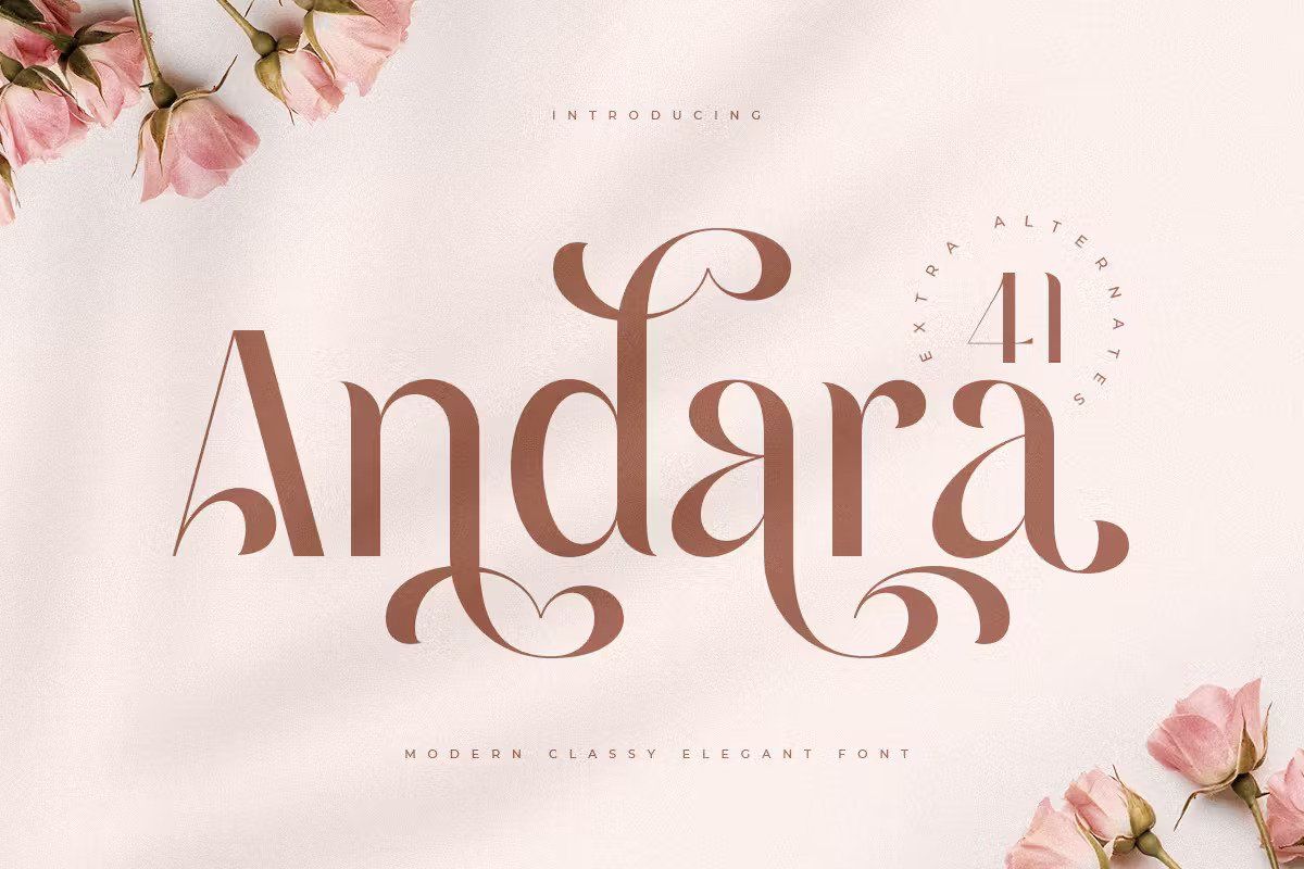 A modern classy elegant love font