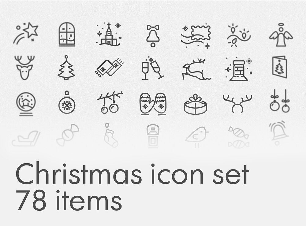 A free christmas icon set