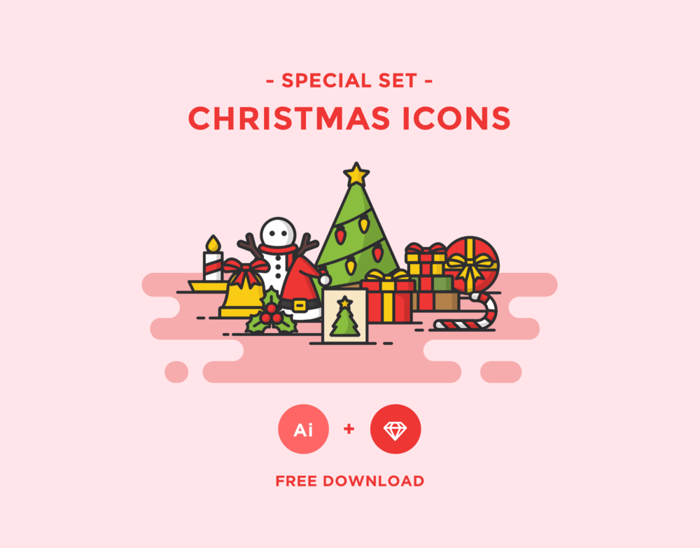 A free christmas icons pack