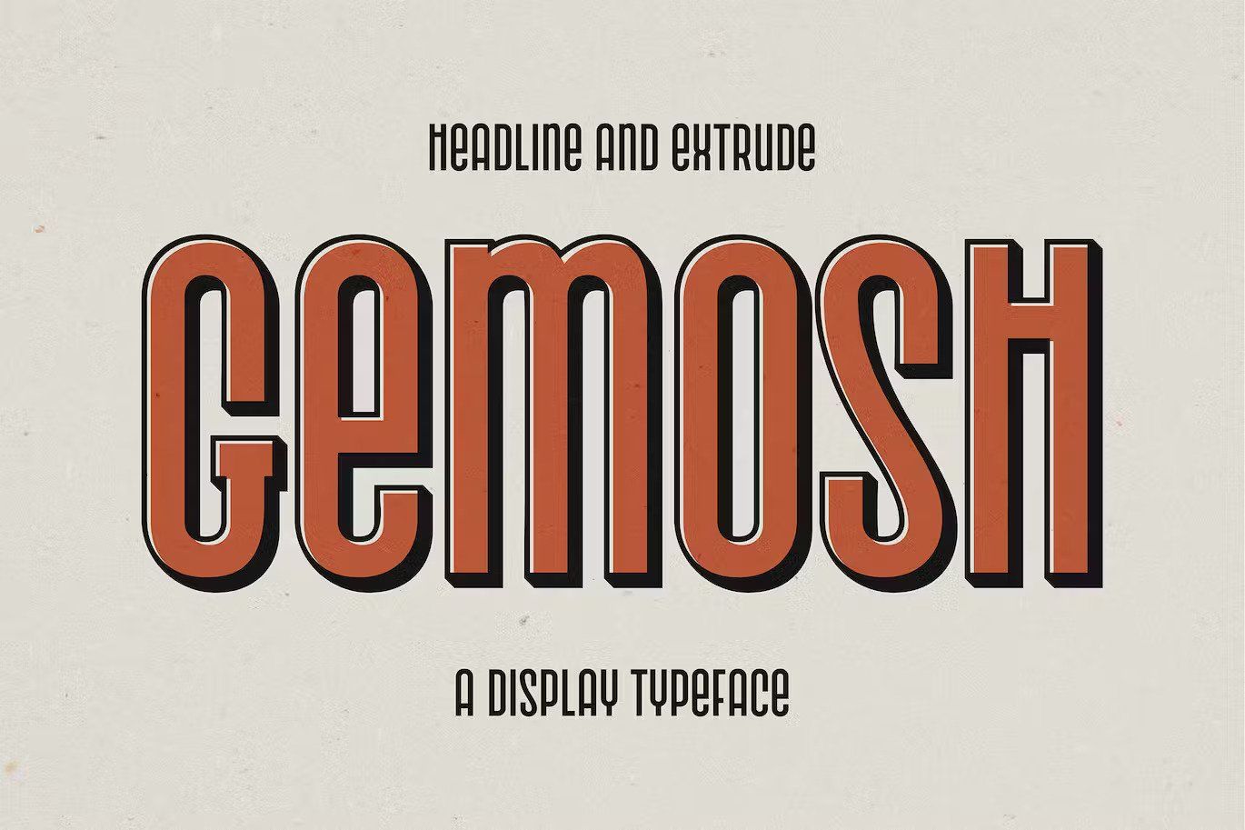 A retro modern display typeface