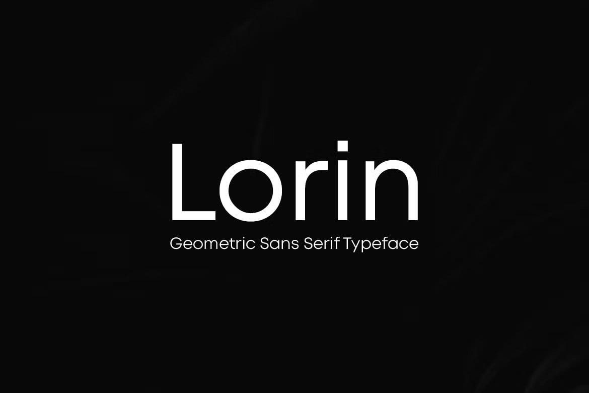 A geometric sans serif typeface