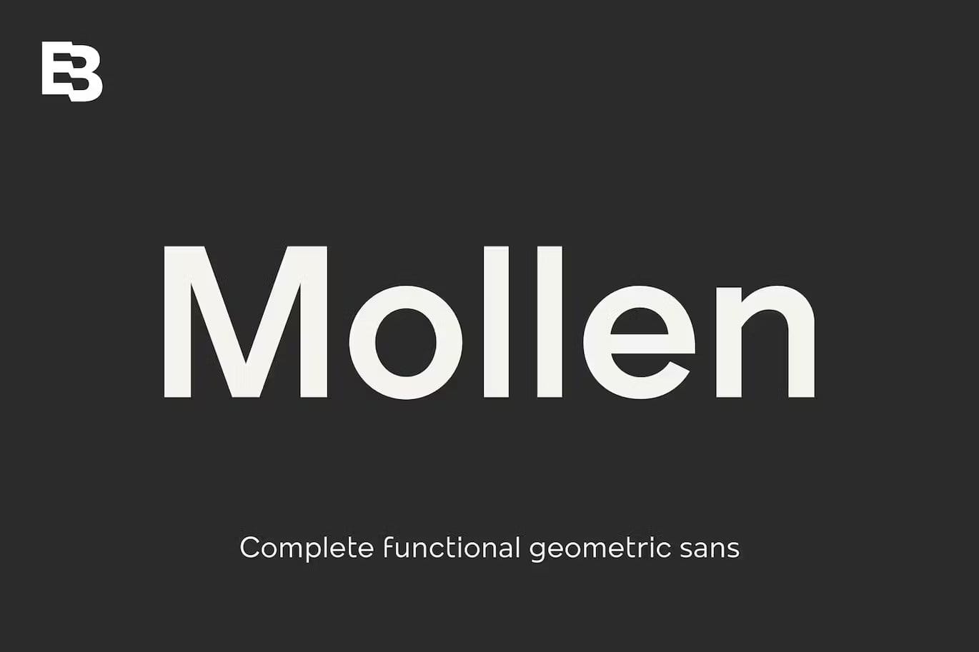 A modern geometric sans serif font