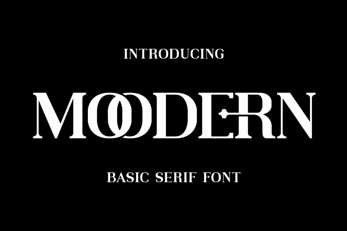 A basic serif font
