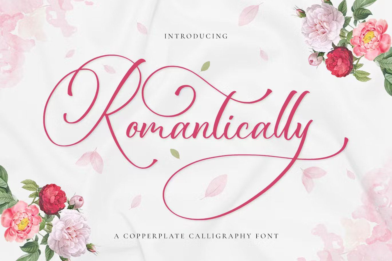 A copperplate calligraphy font