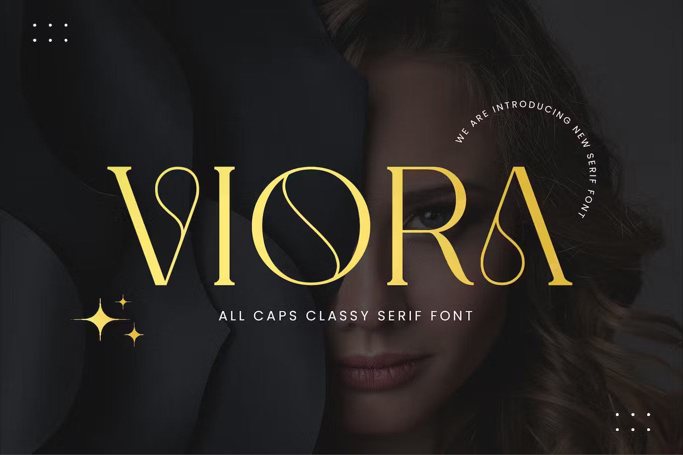 An all caps classy serif font