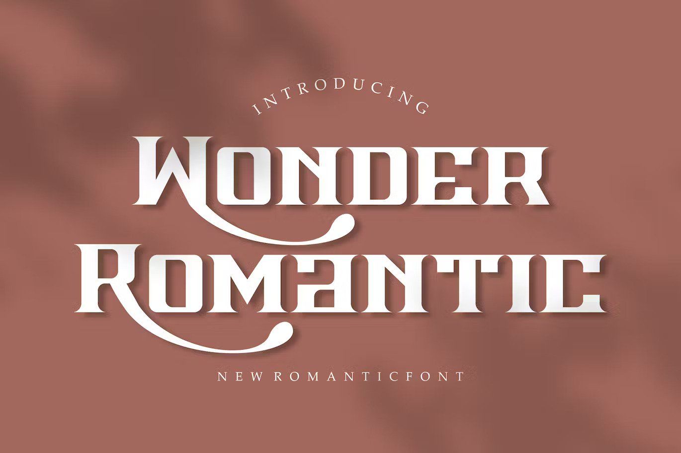 A new romantic font
