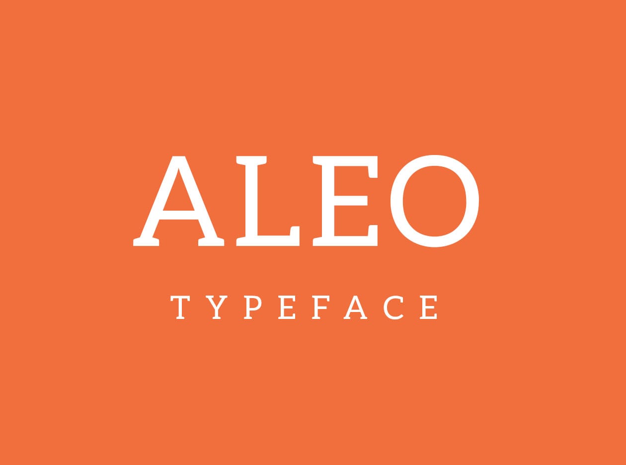 A free slab serif typeface