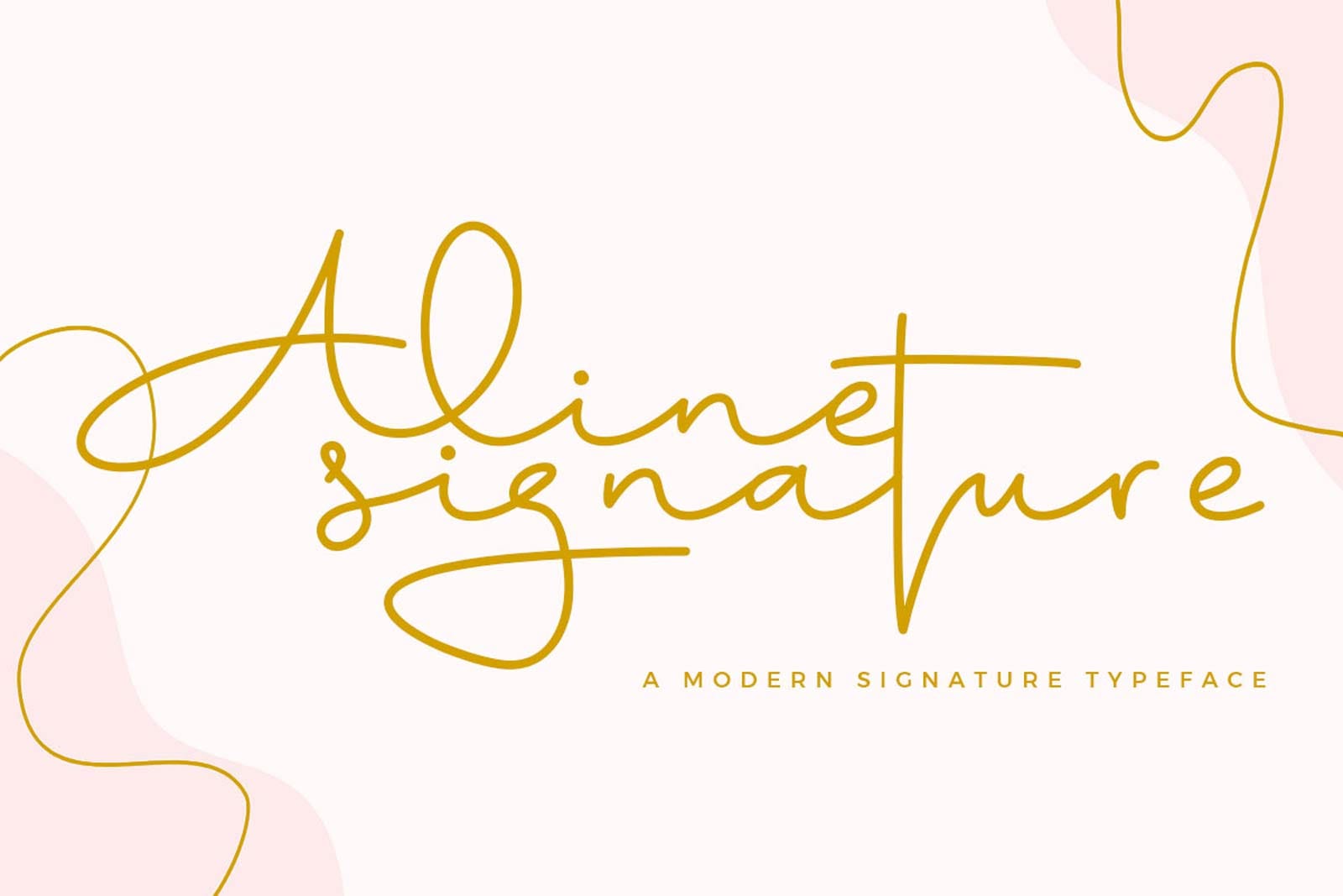 A free modern signature typeface