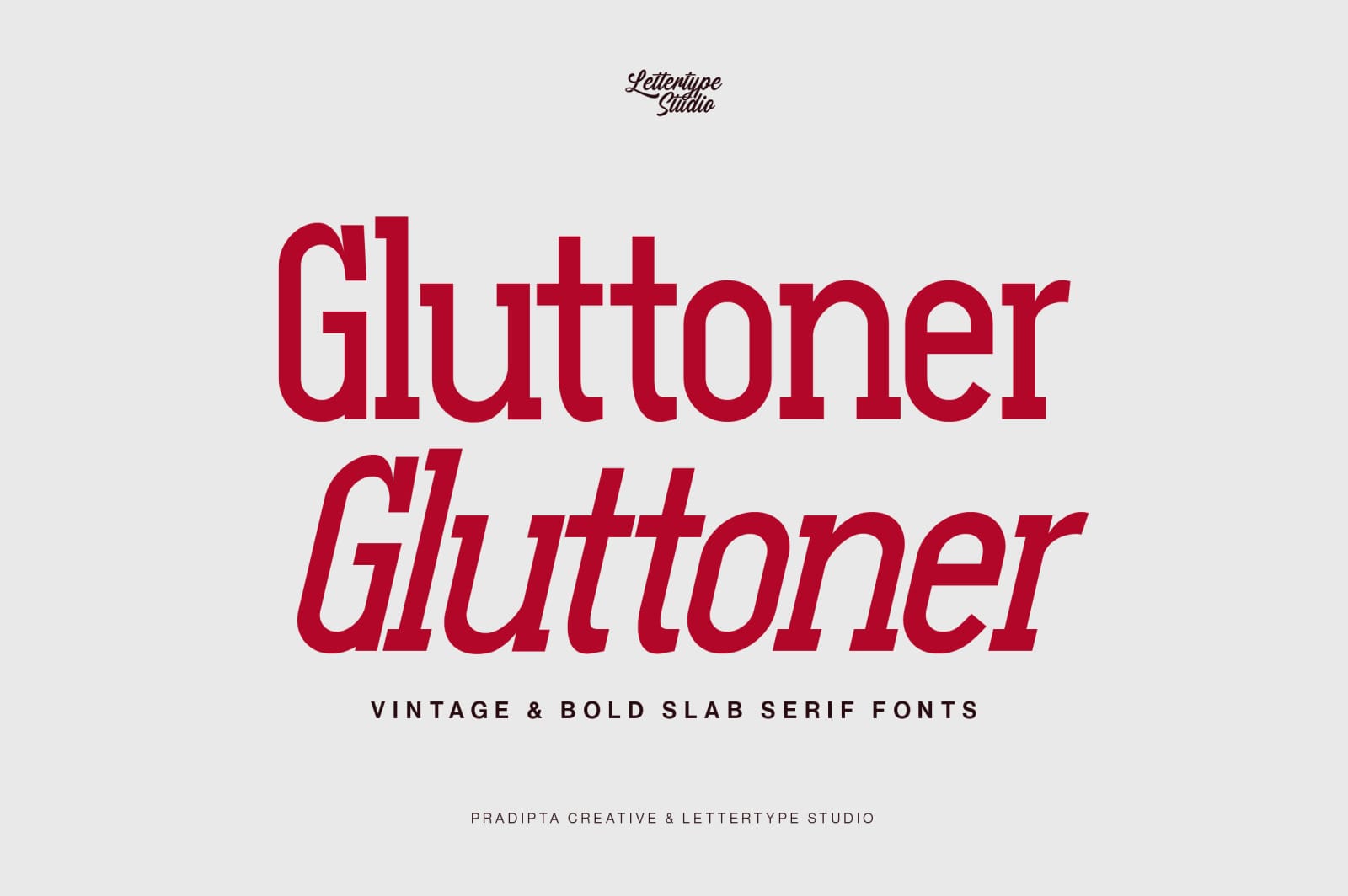 A vintage and bold slab serif fonts