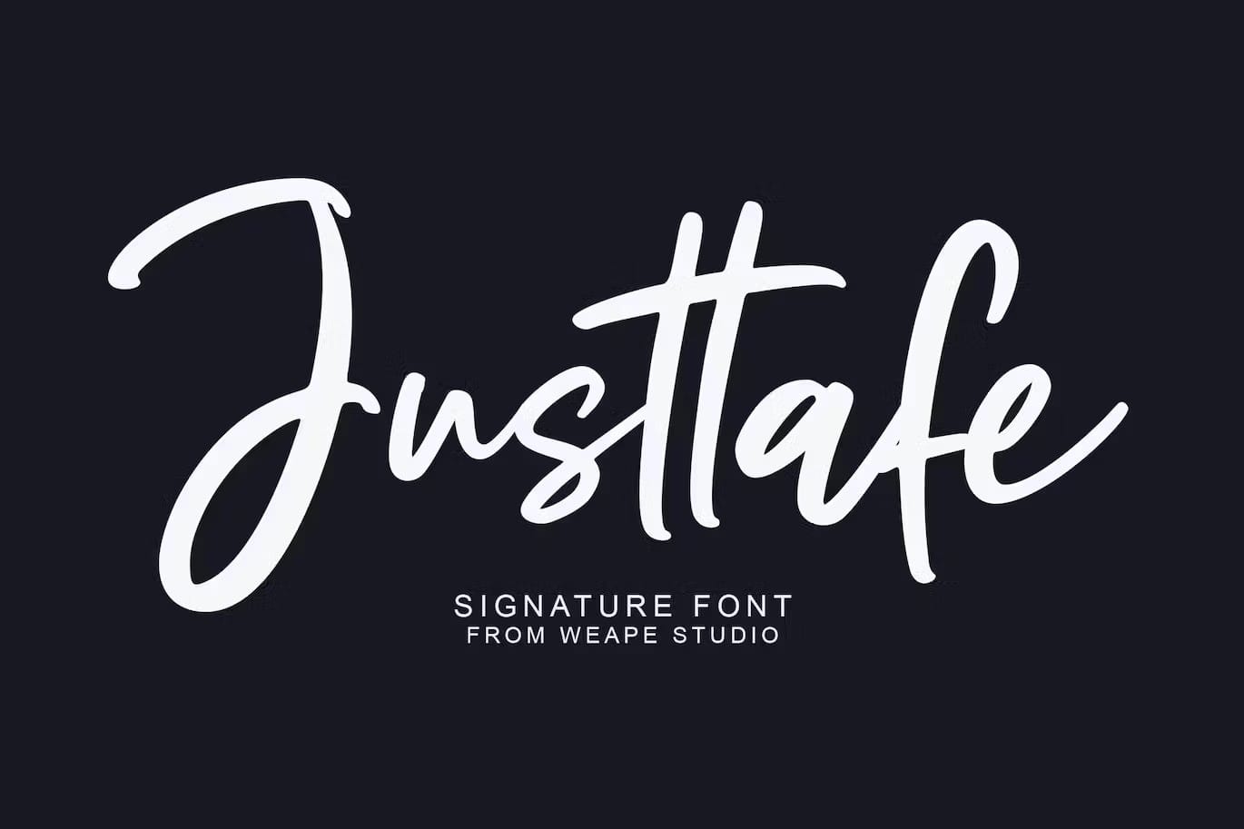 A bold signature font