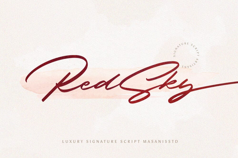 A free luxury signature script font